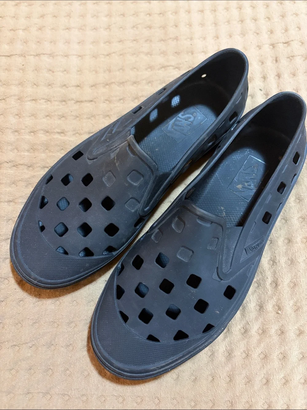 Vans Black Vented Slip-On Loafers